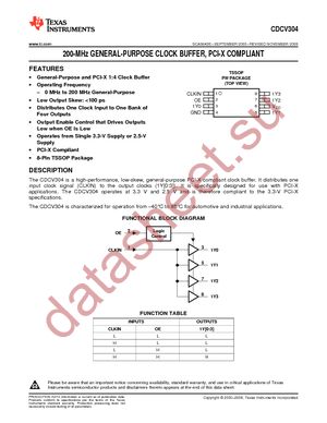 CDCV304PWR datasheet  